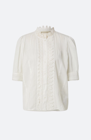 Bluse&nbsp;ARSENENEO von Vanessa Bruno – romantische Spitzenbluse in Cremeweiß