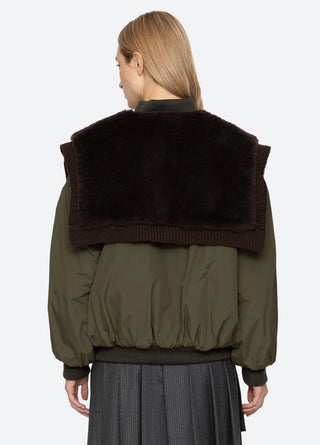 Marta Bomberjacke mit Kunstfell-Kombination