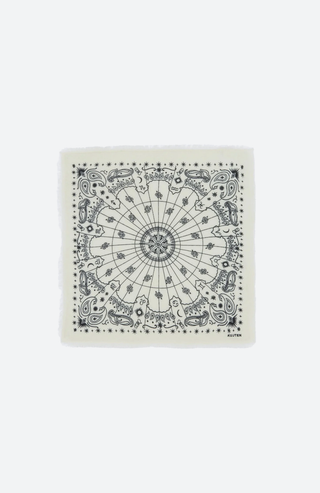 Kleines Bandana Hachi Astro Weiss – Kaschmir-Bandana von Kujten