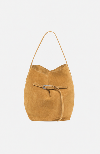 Belted Bucket Bag Gross aus Wildleder von Liffner&nbsp;