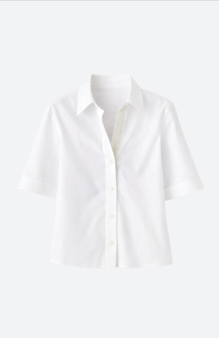 Hemd aus Baumwolle mit Knopfleiste und Canvasband von Vince