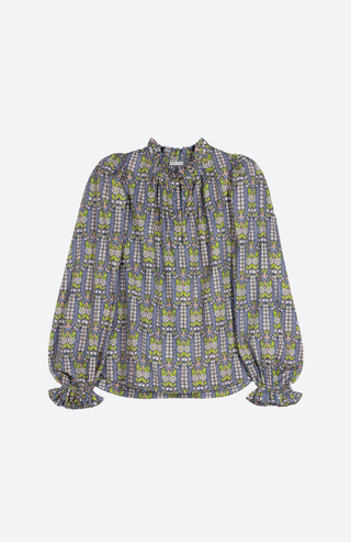 Annabella Bluse von APOF – Feminine Baumwollbluse mit floralem Muster