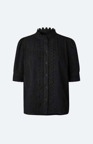 Bluse&nbsp;ARSENENEO von Vanessa Bruno – romantische Spitzenbluse in schwarz