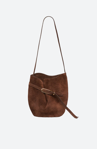 Belted Bucket Bag aus Wildleder von Liffner