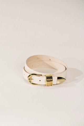 Hollyhook Ledergürtel Gold