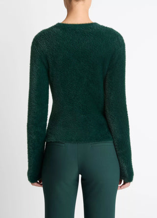 Wimpernpullover mit Rundhalsausschnitt