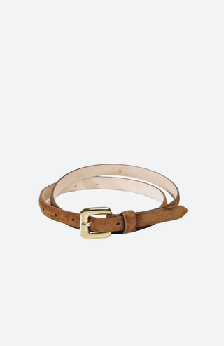 Mara Wildleder Gürtel Gold