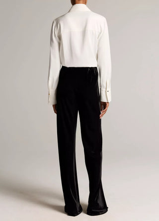 COLETTE HIGH WAIST VELVET BIAS PANT