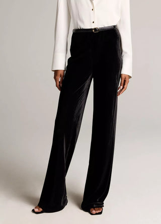 COLETTE HIGH WAIST VELVET BIAS PANT