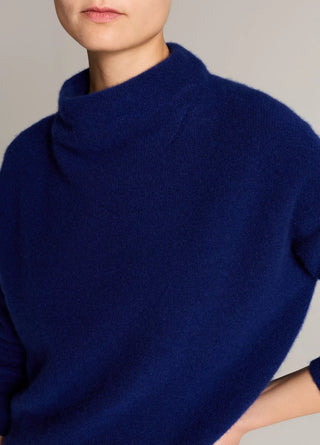Cashmere Pullover mit Trichterkragen