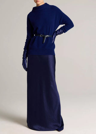 Cashmere Pullover mit Trichterkragen