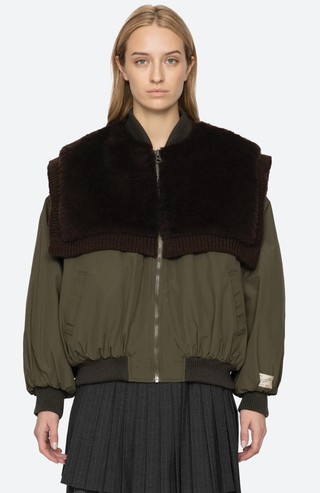 Marta Bomberjacke mit Kunstfell-Kombination