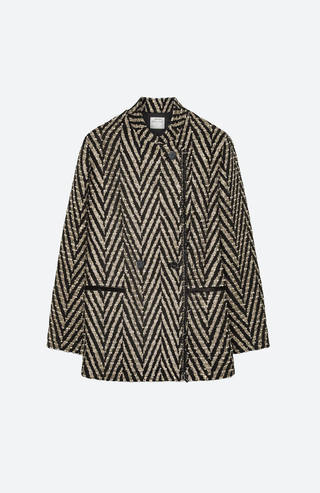Chevron Jacquard Oversized Jacke von Forte Forte