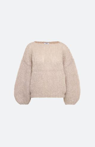 Pullover Mohair in pearl