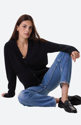 Milena Kaschmir-Cardigan Schwarz