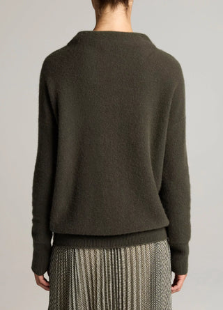 Cashmere Pullover mit Trichterkragen