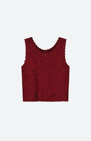 Spitzentop aus Popeline von Forte Forte
