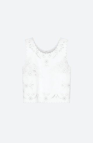 Spitzentop aus Popeline von Forte Forte