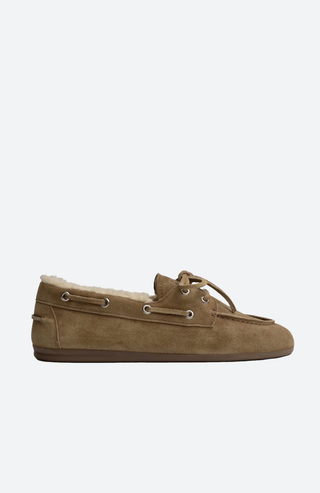 Boat Loafer Velour in Camel von Posa
