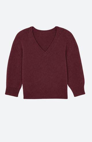 Divee Cashmere Pullover – Bordeaux von Kujten