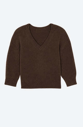 Divee Cashmere Pullover – Espressen Braun von Kujten