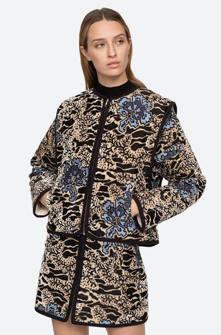 HALEY VELVET EMBROIDERY JACKE