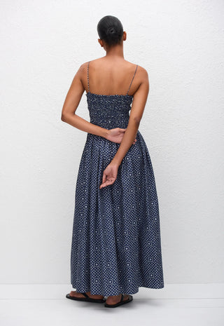 Kleid mit gerafftem Oberteil
