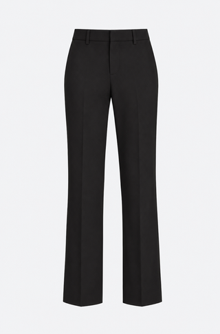 Crepe Hose mit geradem Bein