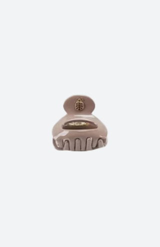 Kleine Haarklammer Taupe 