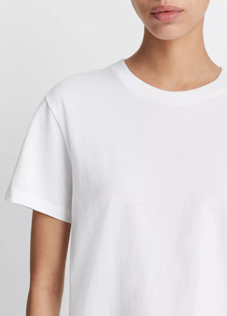 Weißes Basic T-Shirt aus Pima Cotton von Vince