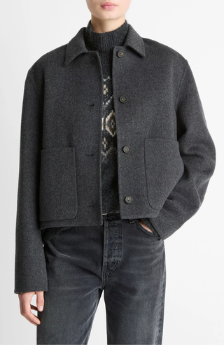 Kurze Jacke aus Woll- und Kaschmirmischung von Vince