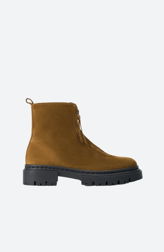 MILES ZIP ANKLE BOOT CIGAR VON STAUD