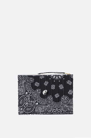 Zipped Pouches quilted YING YANG