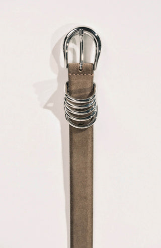 Hollyhook Wildleder Gürtel Silber