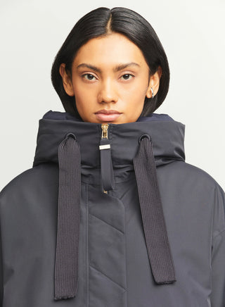 Akira Navy - 2-in-1 overize Parka