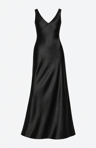 V-Neck Maxi Slip Kleid