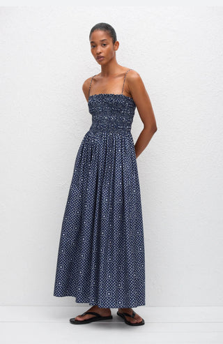 Kleid mit gerafftem Oberteil
