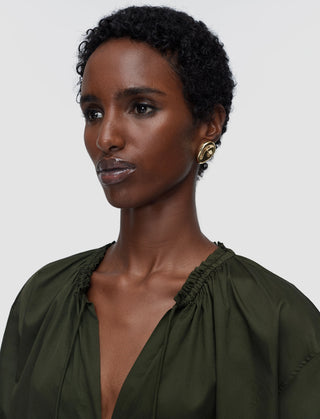 Nador-Bluse aus Baumwollsatin