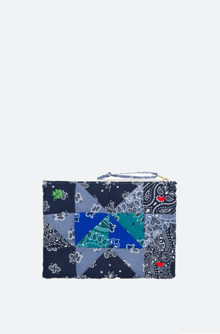 Quilted Tasche - PATCHWORK - Navy/ chambray