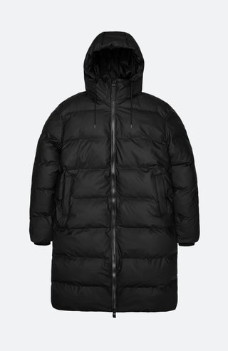 Winterjacke Puffer Lang schwarz
