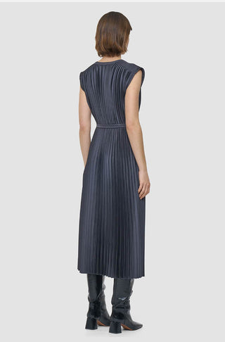 Volta-Kleid-Strickgewebe Plissé Kleid