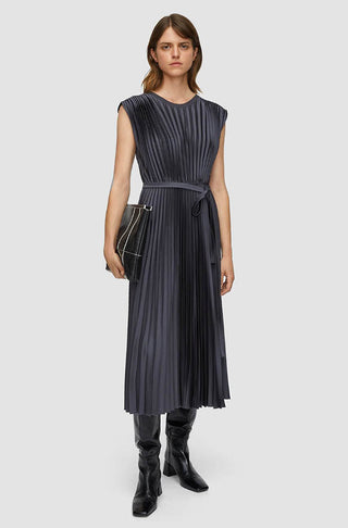 Volta-Kleid-Strickgewebe Plissé Kleid