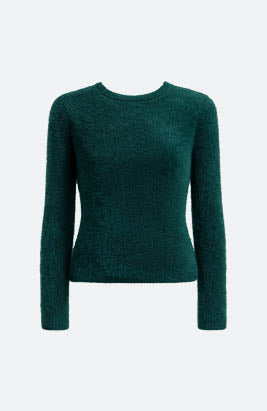 Wimpernpullover mit Rundhalsausschnitt Vince