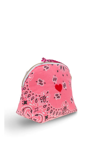 Mini-Tasche mit Reißverschluss – HERZ – Erdbeerrosa / Rose